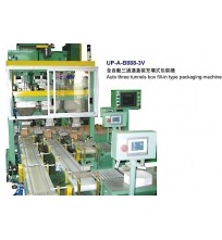 Auto three tunnels box fill-in type packaging machine