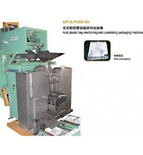 Auto plastic bag electromagnetic paralleling packaging system