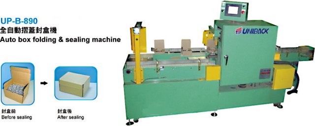 Auto box folding & sealing machine