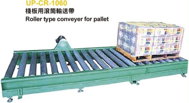 Roller type conveyer for pallet